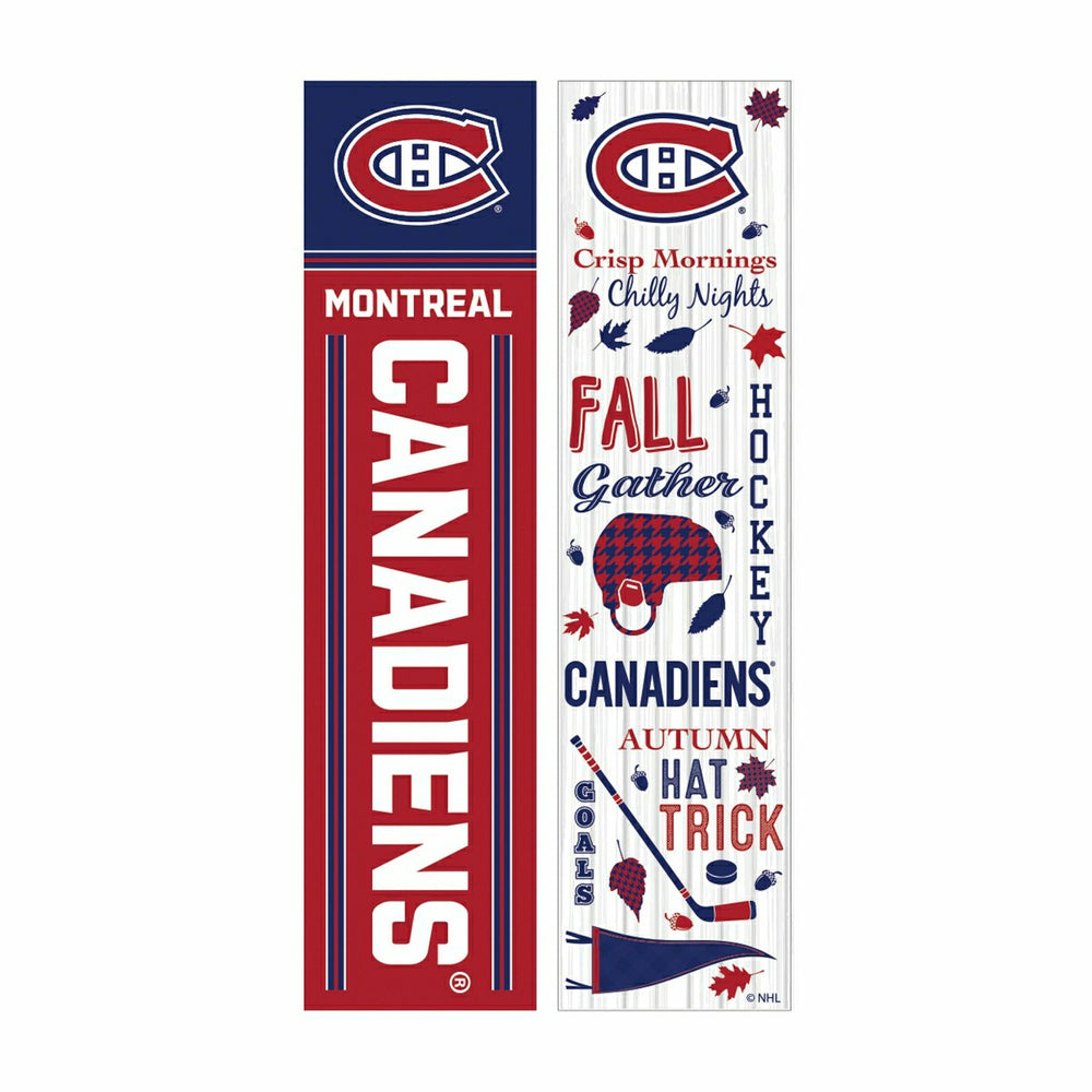 Montreal Canadiens 46" Double Sided Leaner, Fall Seasonal