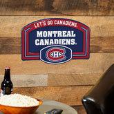 Montreal Canadiens USA Embossed Steel Wall Sign, 11" x 17"