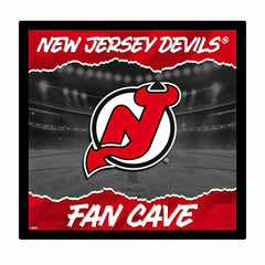 New Jersey Devils 23"H x 23"L LED Wall Decor, Edgelite, Square