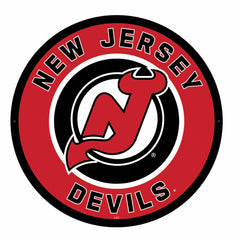 LED Wall Decor, Round, New Jersey Devils