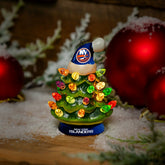 4" Mini LED Tabletop Christmas Tree, Set of 2, New York Islanders