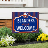 New York Islanders Coroplast Yard Sign, "Fans Welcome"