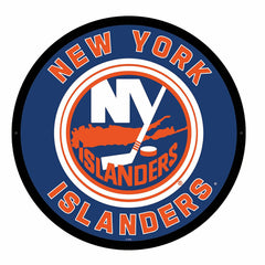 LED Wall Decor, Round, New York Islanders