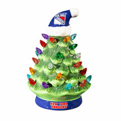 8" LED Ceramic Christmas Tree, New York Rangers