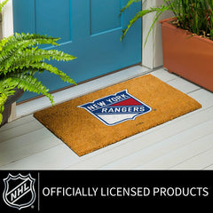 Coir Mat, 16"x28", New York Rangers