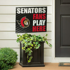 Ottawa Senators Coroplast Yard Sign "Fans Play Here"