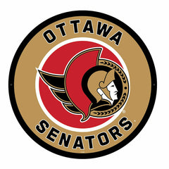 LED Wall Decor, Round, Ottawa Senators