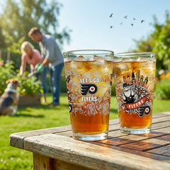Philadelphia Flyers 16oz Glass pint, Set of 2