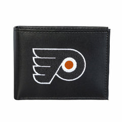 Philadelphia Flyers Black Bi-Fold Embroidered Wallet