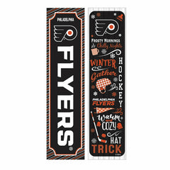 46" Double Sided Leaner, Philadelphia Flyers, Winter Seasonal