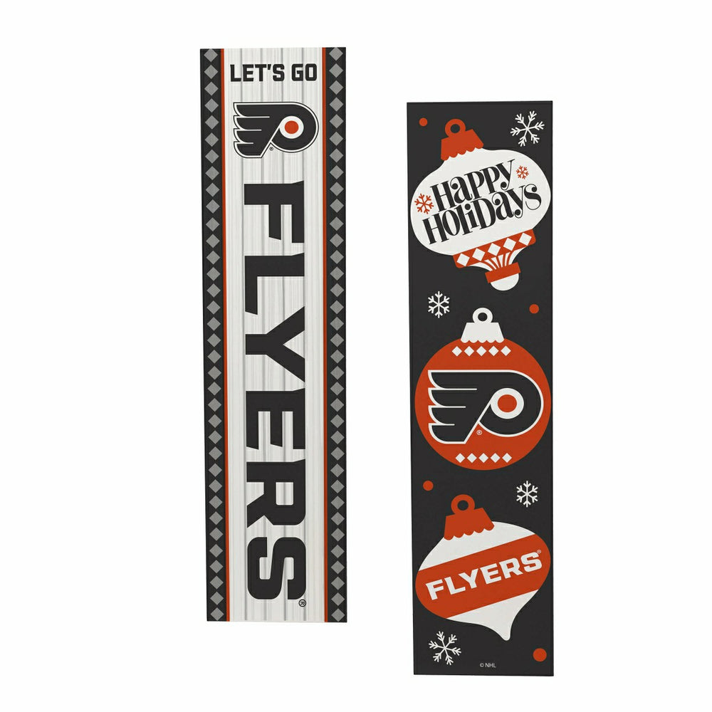47" Double Sided Leaner, Philadelphia Flyers, Christmas
