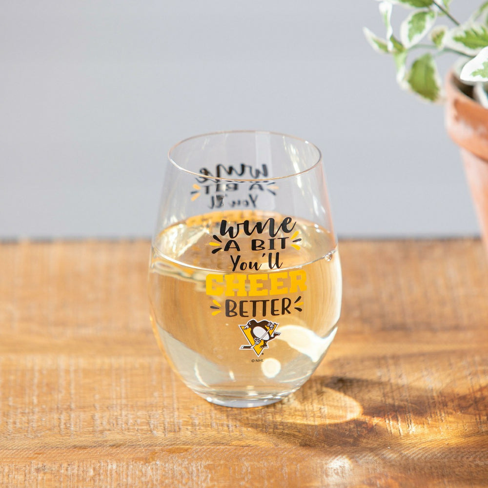 Pittsburgh Penguins,17oz Boxed Stemless Glass