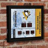 Scoreboard Wall Clock, Pittsburgh Penguins