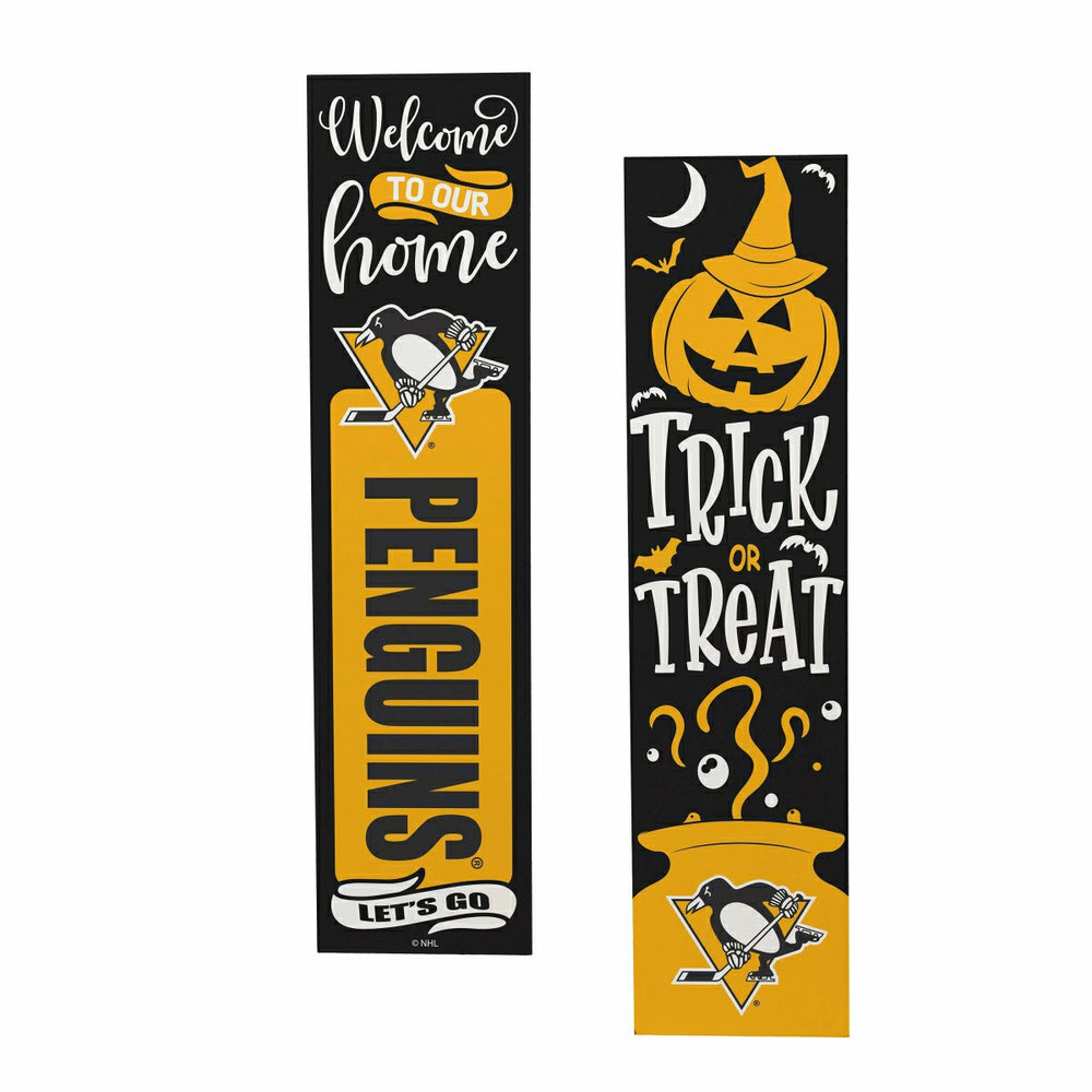 47" Double Sided Leaner, Pittsburgh Penguins, Halloween