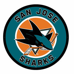 LED Wall Decor, Round, San Jose Sharks