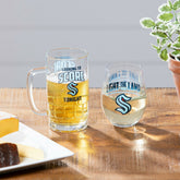 Stemless 17OZ Glass & Tankard 16OZ Gift Set, Seattle Kraken