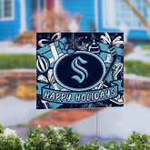 Seattle Kraken Yard Sign, Holiday