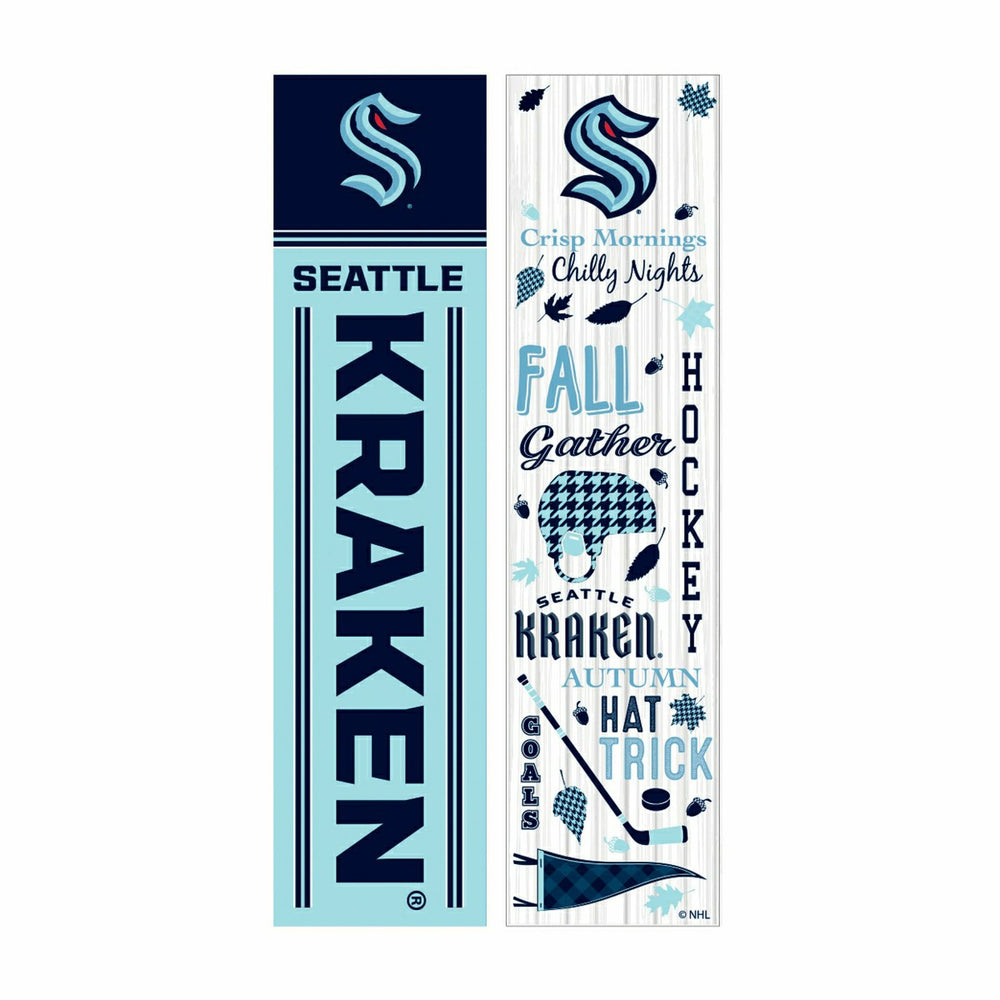 46" Double Sided Leaner, Seattle Kraken, Fall Seasonal