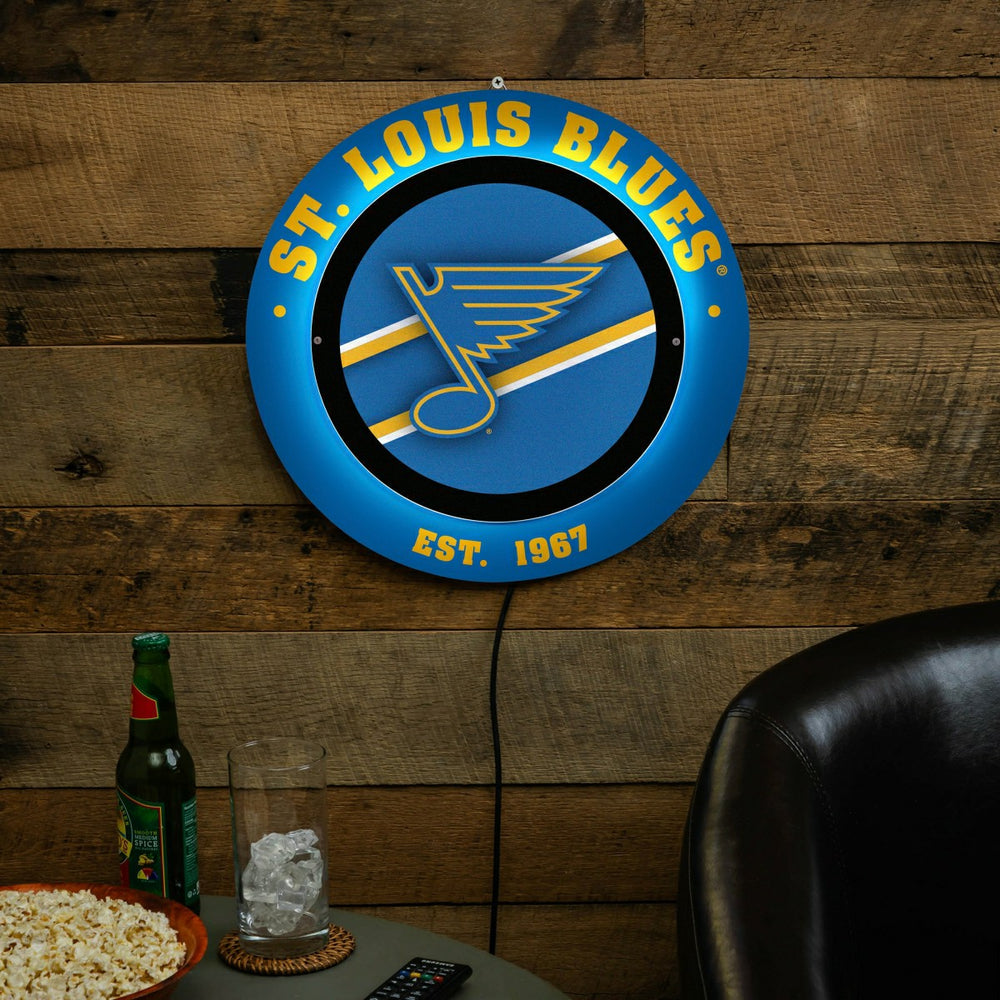 St Louis Blues, Metal Lite, Round