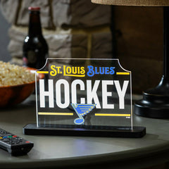 St Louis Blues Hockey Rectangle Desklite LED Decor