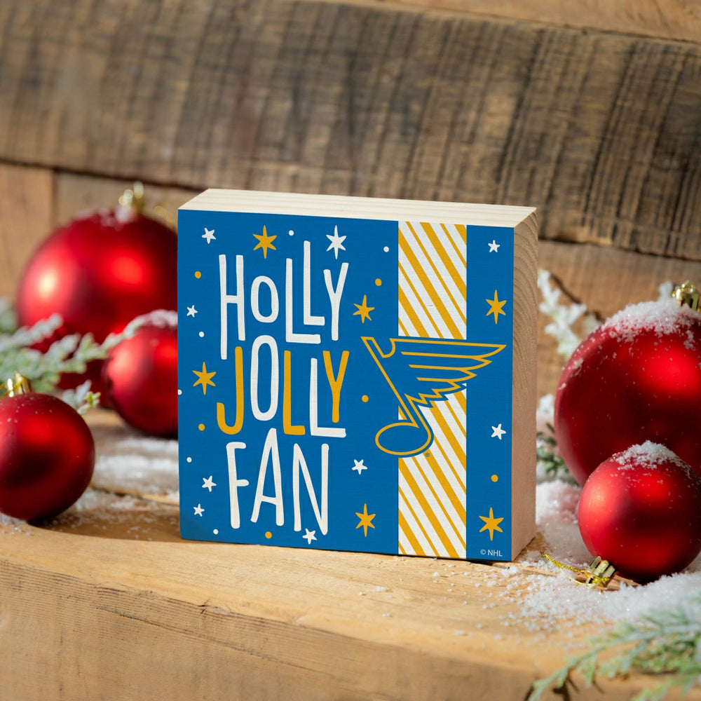 St Louis Blues Block, Holiday, 6x6