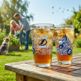 Tampa Bay Lightning 16oz Glass pint, Set of 2