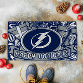 Tampa Bay Lightning Holiday PVC Mat, 28"x16"