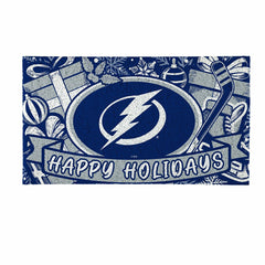 Tampa Bay Lightning Holiday PVC Mat, 28"x16"