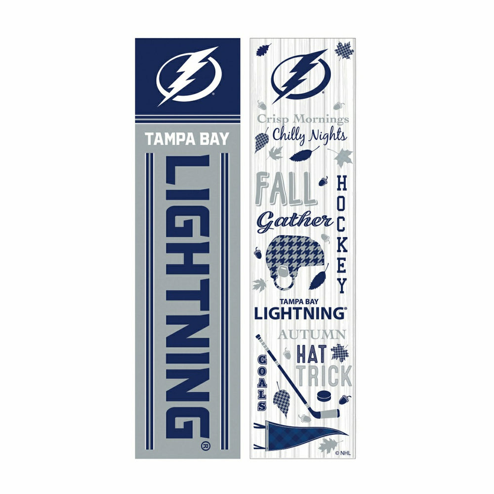 46" Double Sided Leaner, Tampa Bay Lightning, Fall Seasonal