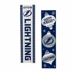 47" Double Sided Leaner, Tampa Bay Lightning, Christmas