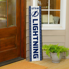 47" Double Sided Leaner, Tampa Bay Lightning, Christmas