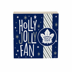 Toronto Maple Leafs Block, Holiday, 6x6