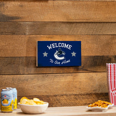 Vancouver Canucks Wood Wall Sign, 6x11