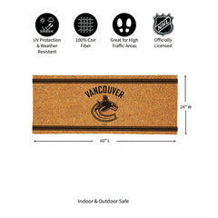 Vancouver Canucks Extra Large One Color Coir Mat, 60"x24"