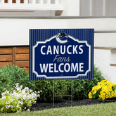 Vancouver Canucks Coroplast Yard Sign, "Fans Welcome"