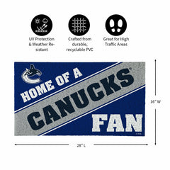 Vancouver Canucks, PVC Mat COLOR, Home of a Fan