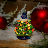 4" Mini LED Tabletop Christmas Tree, Set of 2, Washington Capitals