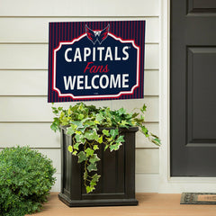 Washington Capitals Coroplast Yard Sign, "Fans Welcome"