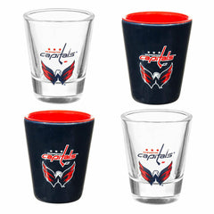 Washington Capitals 4-Piece Ceramic and Glass 2oz. Shot Glass Set
