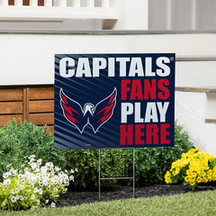 Washington Capitals Coroplast Yard Sign "Fans Play Here"