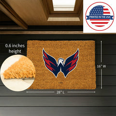Coir Mat, 16"x28", Washington Capitals