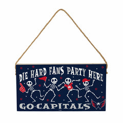 Washington Capitals Halloween Wood Wall Sign, 6x11