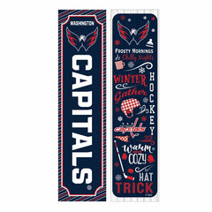 46" Double Sided Leaner, Washington Capitals, Winter Seasonal