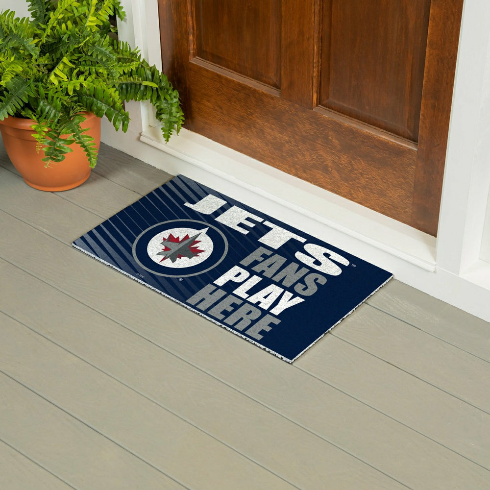 Winnipeg Jets Fan Mat, 28"x16"