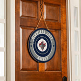 Winnipeg Jets Round Door Décor with Hanging Rope, 18x18