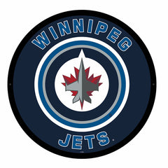 LED Wall Decor, Round, Winnipeg Jets