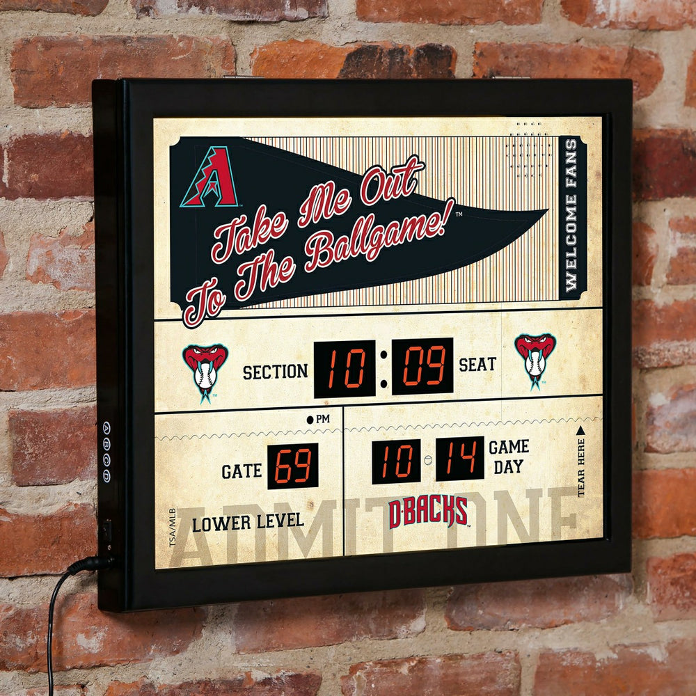 Scoreboard Wall Clock, Arizona Diamondbacks