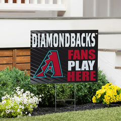 Arizona Diamondbacks Coroplast Yard Sign "Fans Play Here"