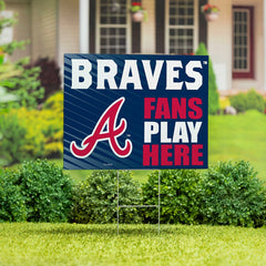 Atlanta Braves Coroplast Yard Sign "Fans Play Here"