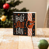 Baltimore Orioles Block, Holiday, 6x6